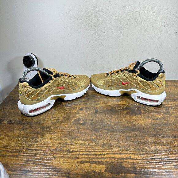 Nike Air Max Plus TN AR0259-700 Metallic Gold Varsity Sneakers Women's Size 6 - Picture 6 of 9